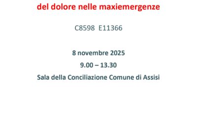 VIII edizione Congresso Nazionale sulla Biosicurezza Aspetti organizzativi e gestione avanzata del dolore nelle maxiemergenze